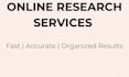 do online research and administrative support tasks