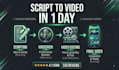 create viral ai animated video with script voiceover
