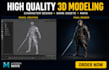 create 3d models high quality assets, character design in maya