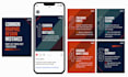 create clean and professional carousel post designs