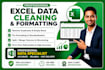 be your excel data specialist for data cleaning and formatting