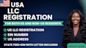 do llc registration for US and non US resident with ein number
