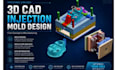 do plastic injection mold design tooling dfm mold flow analysis cnc 3d cad model