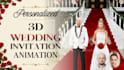 create a personalized cinematic 3d wedding invitation
