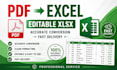 convert PDF to editable excel spreadsheet with accurate formatting