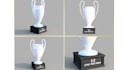 create trophy modeling, pedals award with 3d rendering
