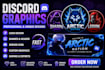 create custom discord server logo, banners, header and icon
