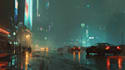 make stunning cyberpunk city illustrations