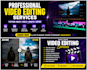 professional video editing for youtube, reels