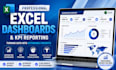create excel dashboards and KPI reports