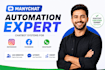 build high converting manychat chatbot and dm automation funnels