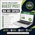 provide niche relevant guest posts on da 40 plus sites