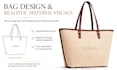 design leather handbag tote tech pack