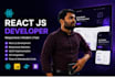 react js frontend developer responsive website development