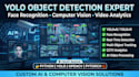 build yolo object detection, face recognition, computer vision, video analytics