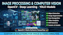 develop image processing, deep learning, computer vision, opencv, yolo model