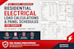 perform residential electrical load calculations and panel schedules for permits