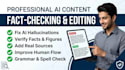 fact check, humanize, and audit your ai generated content