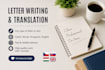 translate and write any letter for your needs