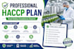 develop haccp plan, food safety program and compliance documentation