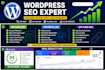 do complete wordpress SEO on page off page and technical