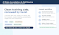do ai data annotation data labeling and QA review