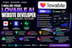 be lovable ai website dev, stripe superbase integration, bug fix lovable expert