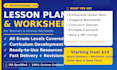 create lesson plans and worksheets for teachers
