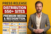 seo press release distribution and writing to 600 news sites