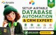 setup airtable database, airtable automation, softr webapp, crm expert, zapier