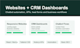 build a website, CRM dashboard, or automation