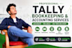 do tally prime bookkeeping, accounting, gst, and data entry