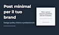 design clean minimal social media posts