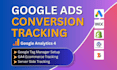 setup google ads conversion tracking, ga4 ecommerce tracking by tag manager