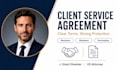 write a custom freelancer client service agreement