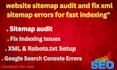 do sitemap audit XML sitemap analysis and fix sitemap issues