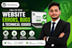 fix your website errors bugs and technical issues