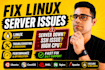 troubleshoot and fix linux server issues
