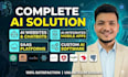 build ai website, ai chatbot, saas app, and custom ai software