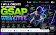 design interactive gsap animated website with react and threejs