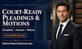 draft powerful civil litigation legal documents and letters