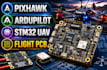 design drone flight controller pcb, pixhawk ardupilot, skybrush esc stm32