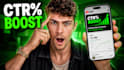 design CTR boosting youtube thumbnail