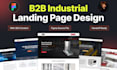 design a b2b manufacturing landing page with SEO content