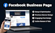 create, setup professional facebook business page and post design