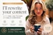 rewrite your content so it is clear, user focused, and easy to understand