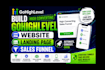 design a gohighlevel website and sales funnel