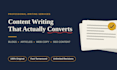 do blog writing article writing  caption writing