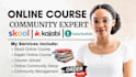 setup skool community, online course, course promotion, skool community manager