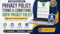 write privacy policy, terms and conditions, gdpr privacy policy for website